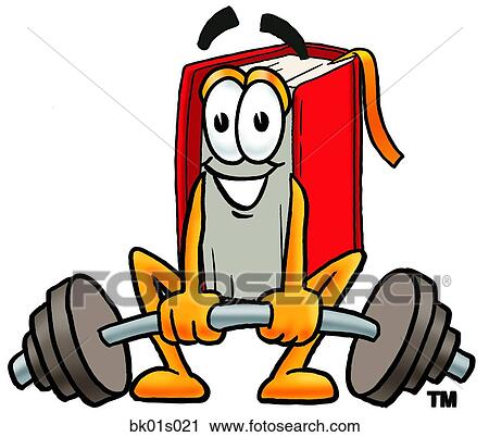 Book lifting weights low View Large Clip Art Graphic Clipart - Book lifting weights low. Fotosearch