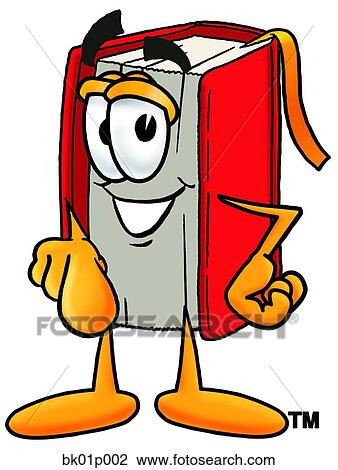 Clipart - Book pointing at you. Fotosearch