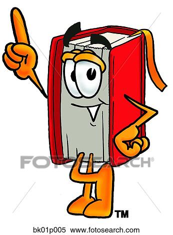 Clipart - Book pointing up. Fotosearch