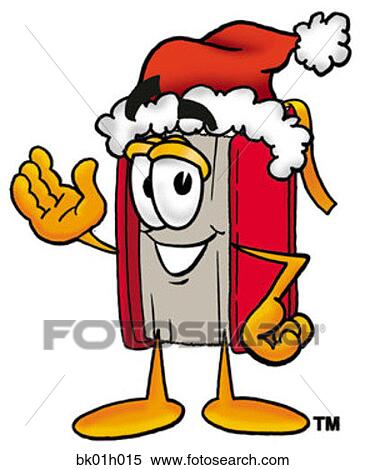 Clipart - Book santa. Fotosearch