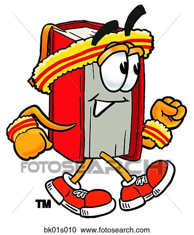 Book walking View Large Clip Art Graphic Clipart - Book walking. Fotosearch