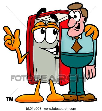 Book with a man View Large Clip Art Graphic Clip Art - Book with a man. Fotosearch