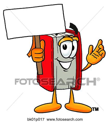 Book with a sign View Large Clip Art Graphic Clip Art - Book with a sign. Fotosearch