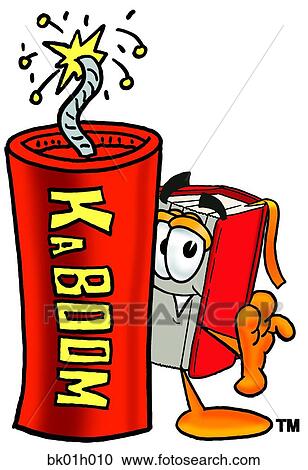 Book with fire cracker View Large Clip Art Graphic Clipart - Book with fire cracker. Fotosearch