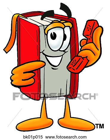 Book with phone View Large Clip Art Graphic Clipart - Book with phone. Fotosearch