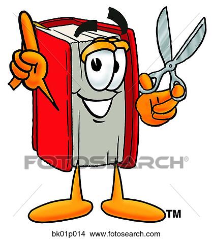 Book with scissors View Large Clip Art Graphic Clipart - Book with scissors. Fotosearch