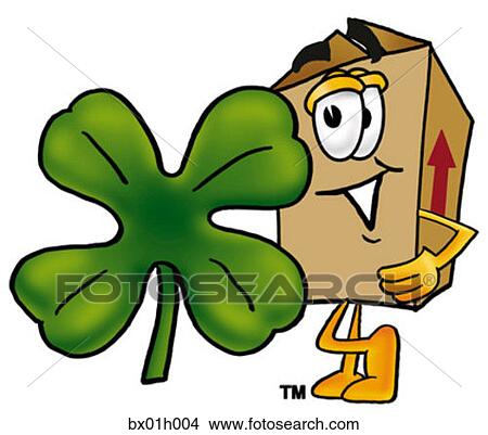 Box and shamrock View Large Clip Art Graphic Clipart - Box and shamrock. Fotosearch