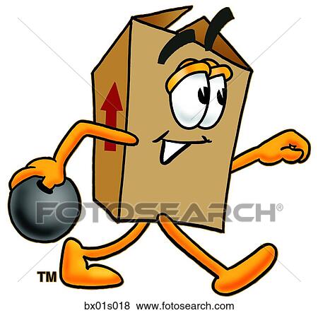 Box bowling View Large Clip Art Graphic Clip Art - Box bowling. Fotosearch