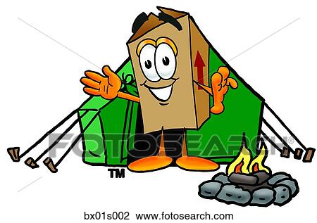 Clipart - Box camping. Fotosearch