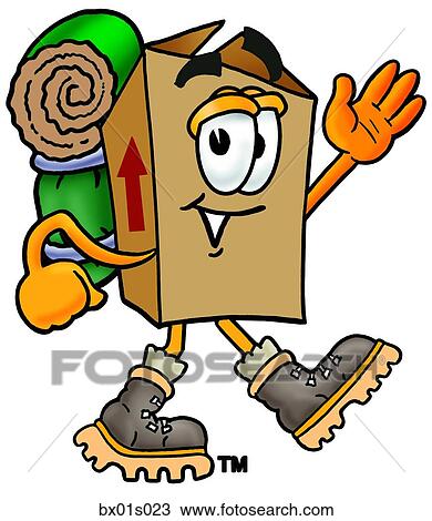 Box hiking View Large Clip Art Graphic Clipart - Box hiking. Fotosearch