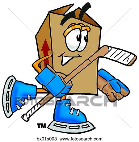 Box playing hockey View Large Clip Art Graphic Clipart - Box playing hockey. Fotosearch