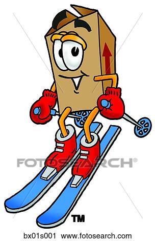 Box skiing View Large Clip Art Graphic Clipart - Box skiing. Fotosearch