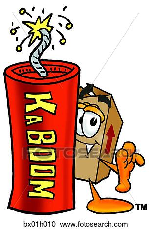 Box with fire cracker View Large Clip Art Graphic Clipart - Box with fire cracker. Fotosearch