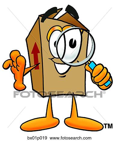Box with magnifying glass View Large Clip Art Graphic Clip Art - Box with magnifying glass. Fotosearch