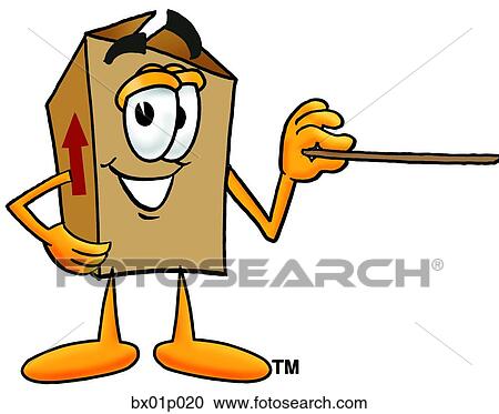 Box with pointer View Large Clip Art Graphic Clipart - Box with pointer. Fotosearch