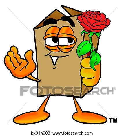 Box with rose View Large Clip Art Graphic Clip Art - Box with rose. Fotosearch