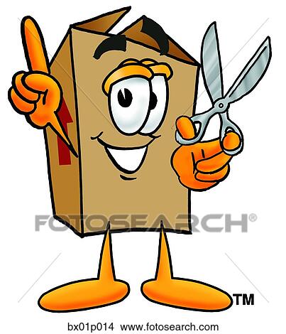 Box with scissors View Large Clip Art Graphic Clipart - Box with scissors. Fotosearch