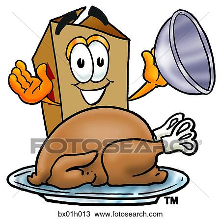 Box with turkey View Large Clip Art Graphic Clipart - Box with turkey. Fotosearch