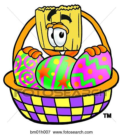 Broom and easter basket View Large Clip Art Graphic Clip Art - Broom and easter basket. Fotosearch