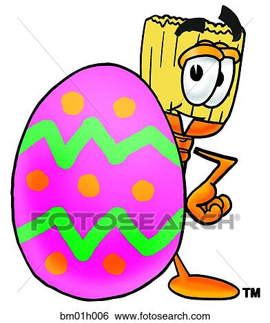 Broom and easter egg View Large Clip Art Graphic Clip Art - Broom and easter egg. Fotosearch