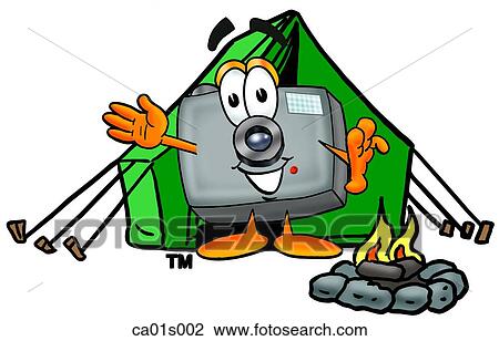 Camera camping View Large Clip Art Graphic Clipart - Camera camping. Fotosearch
