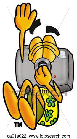 Clipart - Camera diving into water. Fotosearch