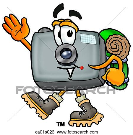 Camera hiking View Large Clip Art Graphic Clipart - Camera hiking. Fotosearch