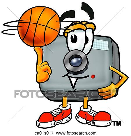 Clip Art - Camera playing Camera. Fotosearch