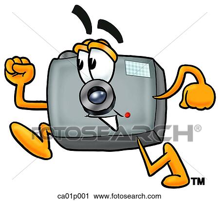 Camera running View Large Clip Art Graphic Clipart - Camera running. Fotosearch