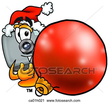 Clipart - Camera with decoration. Fotosearch