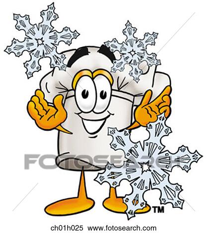 Chef hat in snow View Large Clip Art Graphic Clipart - Chef hat in snow. Fotosearch