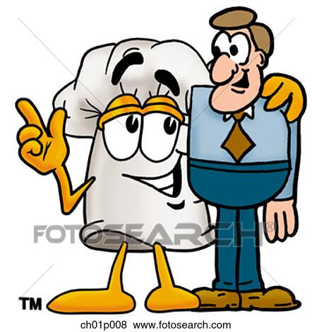 Chef hat with a man View Large Clip Art Graphic Clip Art - Chef hat with a man. Fotosearch