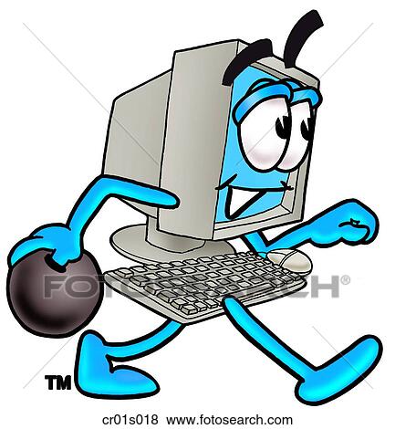 Computer bowling View Large Clip Art Graphic Clip Art - Computer bowling. Fotosearch