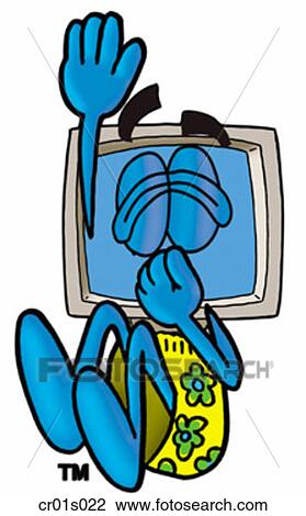 Computer diving into water View Large Clip Art Graphic Clipart - Computer diving into water. Fotosearch