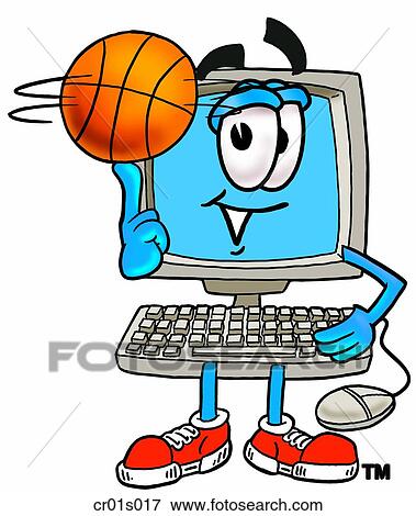 Computer playing Computer View Large Clip Art Graphic Clip Art - Computer playing Computer. Fotosearch