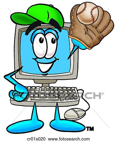 Computer playing Computer View Large Clip Art Graphic Clipart - Computer playing Computer. Fotosearch