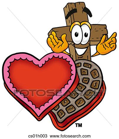 Cross and chocolates View Large Clip Art Graphic Clipart - Cross and chocolates. Fotosearch