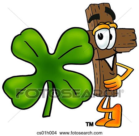 Cross and shamrock View Large Clip Art Graphic Clipart - Cross and shamrock. Fotosearch