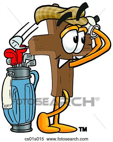 Cross golfing View Large Clip Art Graphic Clipart - Cross golfing. Fotosearch