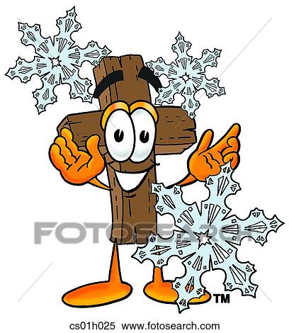 Cross in snow View Large Clip Art Graphic Clipart - Cross in snow. Fotosearch