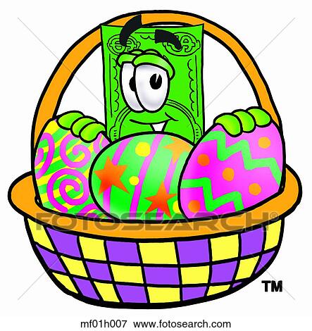 Dollar flat and easter basket View Large Clip Art Graphic Clip Art - Dollar flat and easter basket. Fotosearch