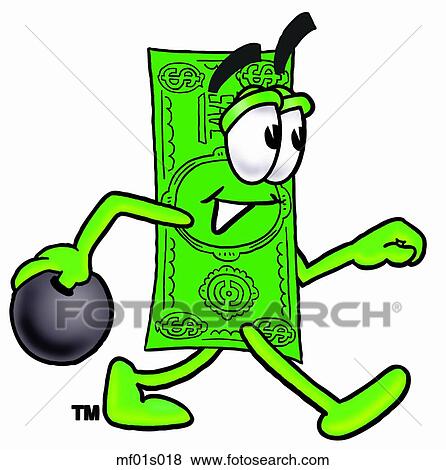 Dollar flat bowling View Large Clip Art Graphic Clip Art - Dollar flat bowling. Fotosearch
