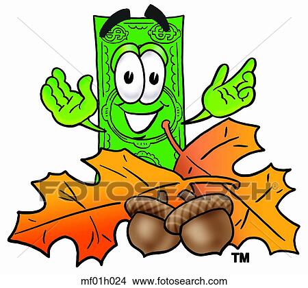 Dollar flat in autumn View Large Clip Art Graphic Clipart - Dollar flat in autumn. Fotosearch