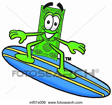 Dollar flat surfing View Large Clip Art Graphic Clip Art - Dollar flat surfing. Fotosearch