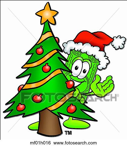 Dollar flat with christmas tree View Large Clip Art Graphic Clip Art - Dollar flat with christmas tree. Fotosearch