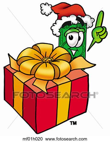 Dollar flat with present View Large Clip Art Graphic Clipart - Dollar flat with present. Fotosearch