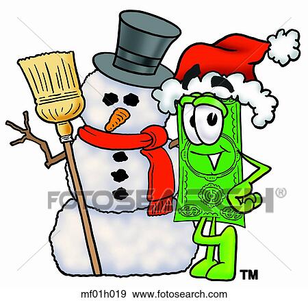 Dollar flat with snowman View Large Clip Art Graphic Clip Art - Dollar flat with snowman. Fotosearch
