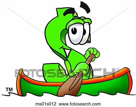 Dollar sign canoing View Large Clip Art Graphic Clipart - Dollar sign canoing. Fotosearch