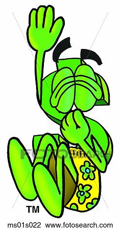 Clipart - Dollar sign diving into water. Fotosearch
