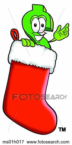 Dollar sign in stocking View Large Clip Art Graphic Clip Art - Dollar sign in stocking. Fotosearch